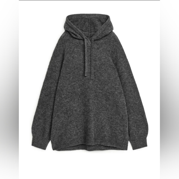 ARKET Oversized Alpaca Blend Hoodie - Picture 1 of 7